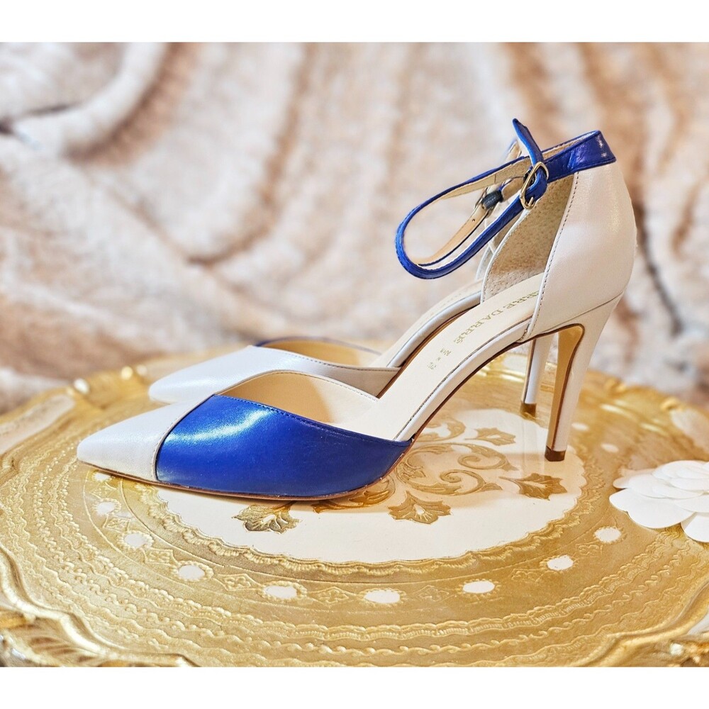 Pierre Darre Light Grey / Blue Pumps, size 40 IT, fits 9 US, NIB